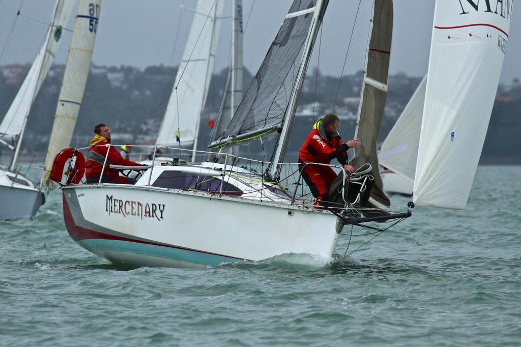 Mercenary (SR26) - Safety at Sea, SSANZ Two Handed Triple Series, July 12, 2014 © Richard Gladwell www.photosport.co.nz